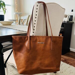 Gorgeous Montana West Brown Marbled Vegan Leather Soft Shoulder Bag Purse